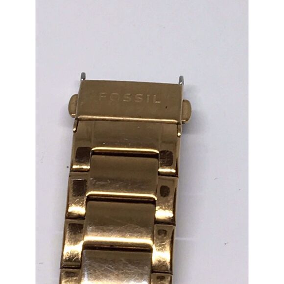 Fossil Stainless Steel Parts Links Full Band 18mm Clasp Rose Gold V863 - Picture 3 of 5